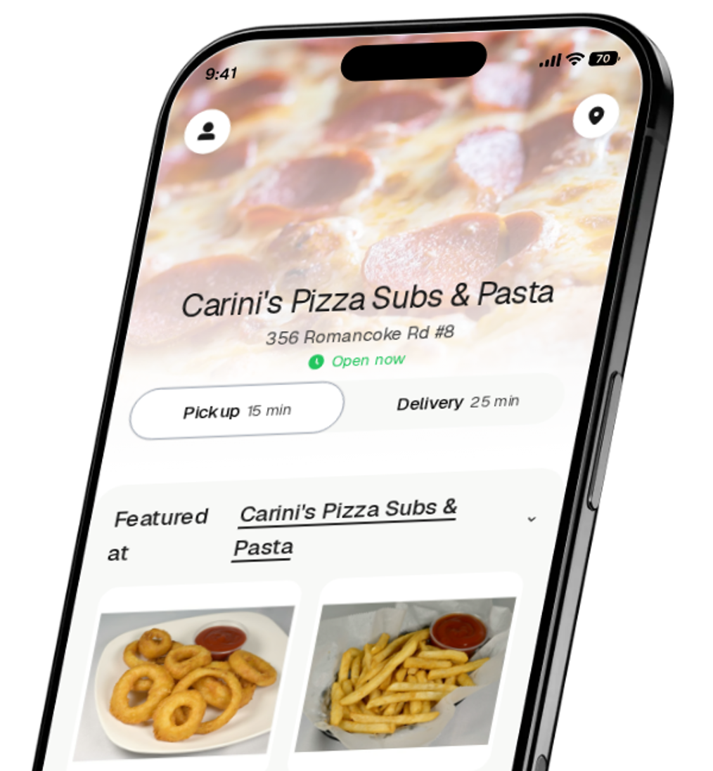 Carini's Pizza Subs & Pasta app preview