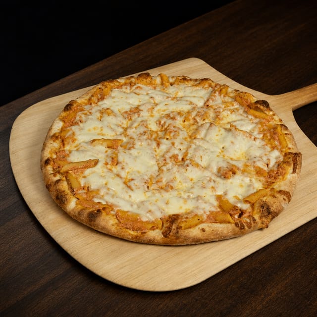 Baked Ziti Pizza.